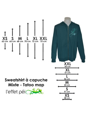 Sweat Capuche Tattoo Map