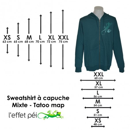 Sweat Capuche Tattoo Map