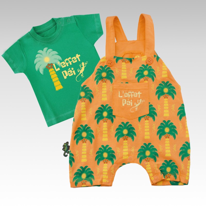 Ensemble T-Shirt et Salopette Ti Palmito