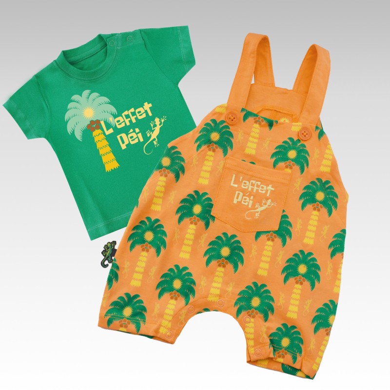 Ensemble T-Shirt et Salopette Ti Palmito