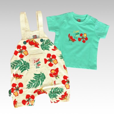 Ensemble T-Shirt et Salopette Flamboyant 2
