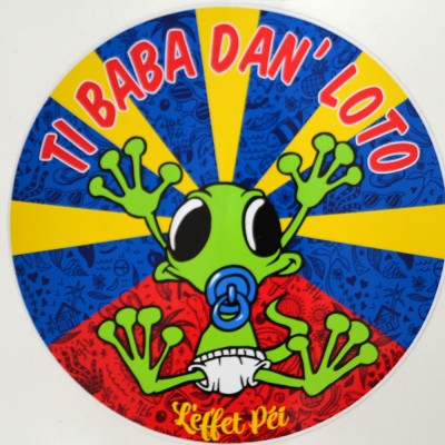 Autocollant Ti Baba Flag  2